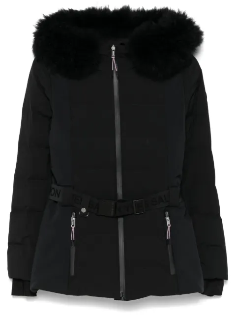 Yves Salomon belted ski jacket Black 25WKV01464S21W