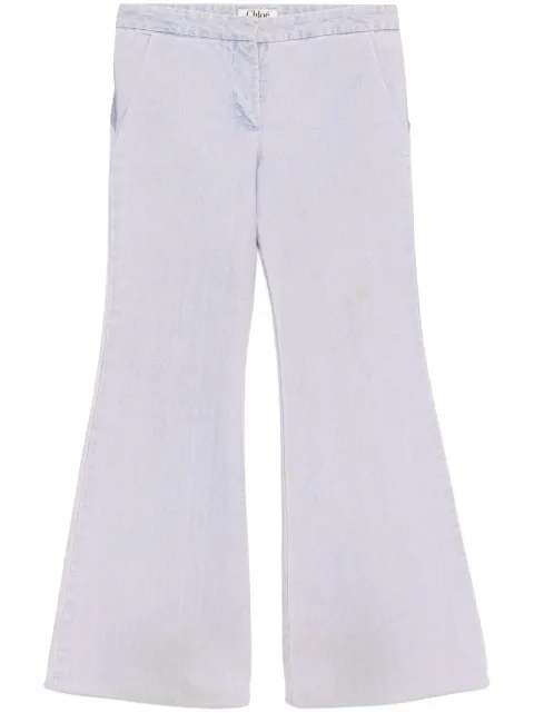Chloé Pre-Owned cut-out jeans Purple CSCR8241R