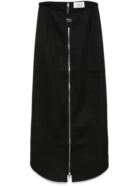 Coperni zip maxi skirt Black COPJ75F3004