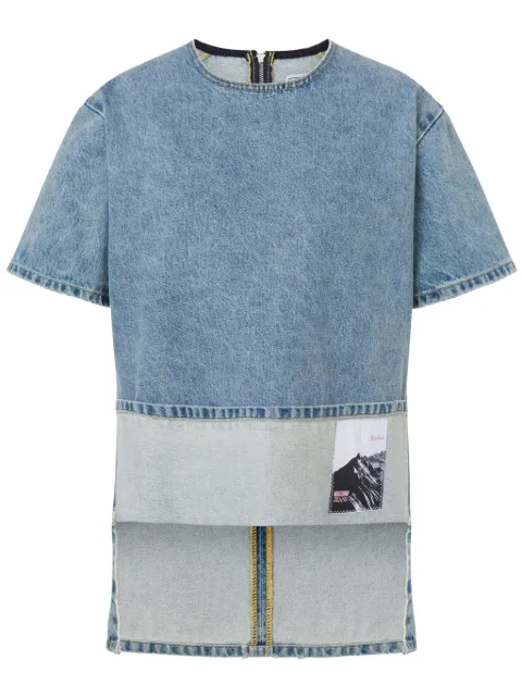 MOSCHINO JEANS appliqué T-shirt Blue A02173217