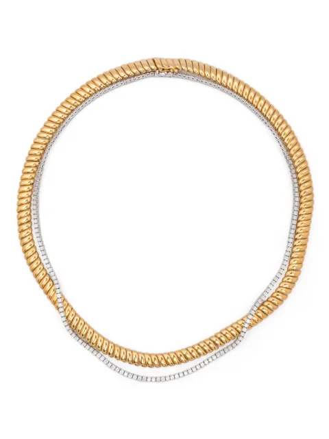 Anita Ko 18KT yellow and white gold Hepburn diamond necklace set Gold AKHCKWGAKZOENYGSET
