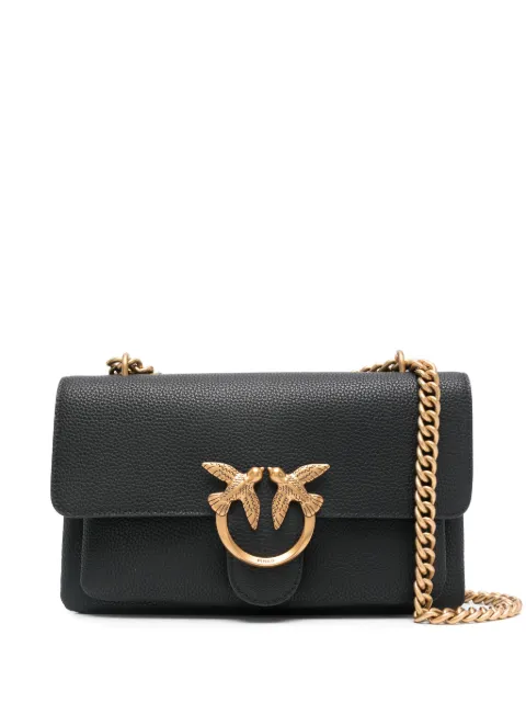 PINKO Love Bag crossbody bag in soft leather Black 104528A29Q