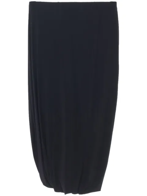 Jil Sander draped-detailed midi skirt Black J01MA0138J66280