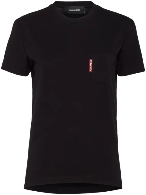 DSQUARED2 Just Right fit red label T-Shirt Black S75GD0476D20020