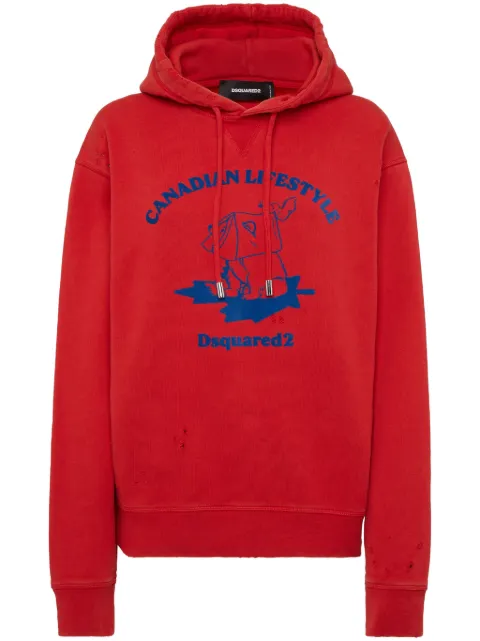 DSQUARED2 Canadian Lifestyle hoodie Red S75GU0581S25516