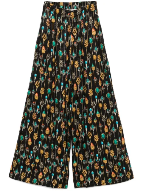 Agua By Agua Bendita Pinon Ornamento trousers Black 14436