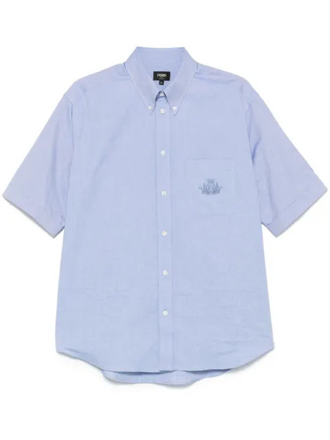 FENDI Oxford shirt Blue FS1312AU70
