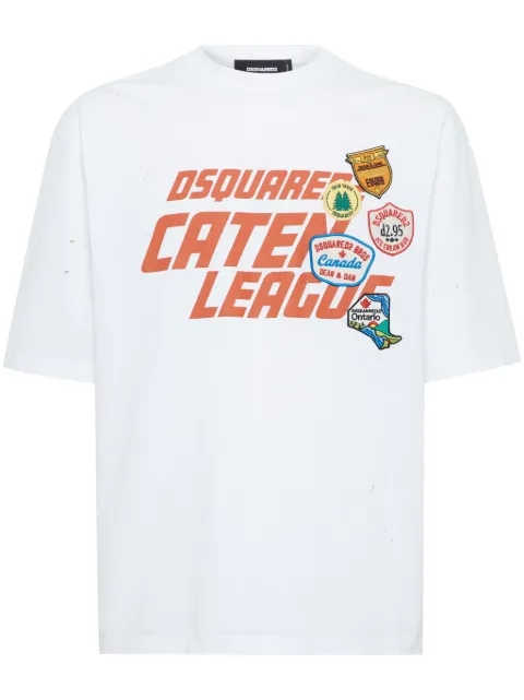 DSQUARED2 patch-detail T-shirt White S74GD1383S24583