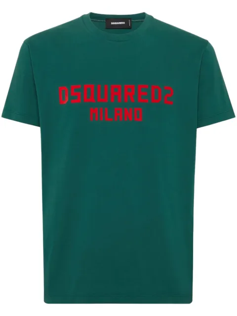 DSQUARED2 logo-print T-shirt Green S74GD1418D20020