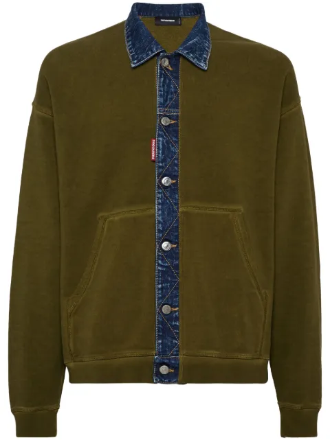 DSQUARED2 button-down sweatshirt Green S74HG0169S25030