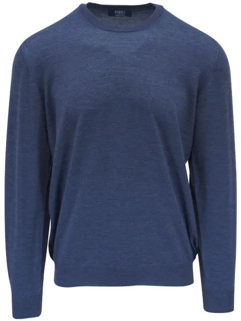Fedeli wool jumper Blue 7UI07012US22