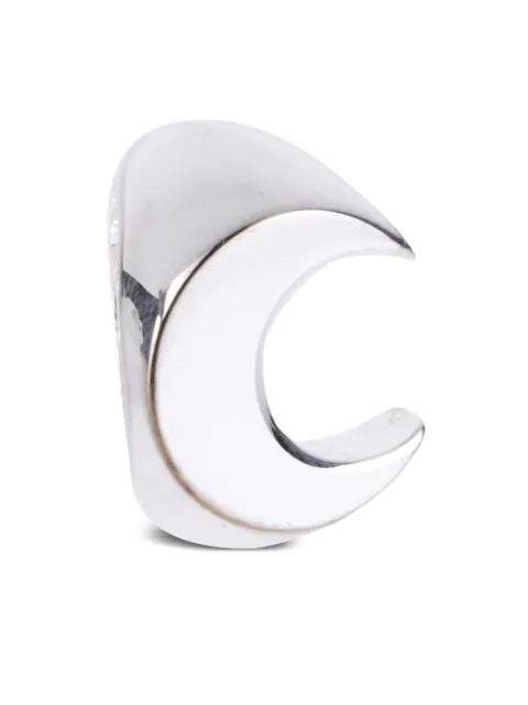 Marine Serre Upcycled silver plated Moon ring Silver UJW025ARMET0001MT11