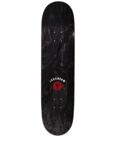 ICECREAM logo-print skate deck Black IC24482