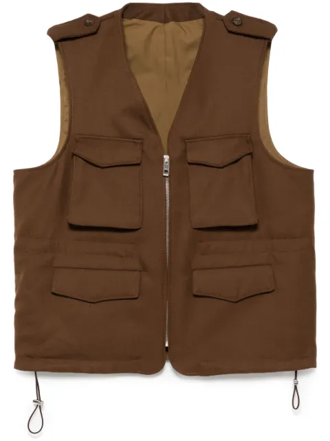 Caruso padded gilet Brown MO31M504934