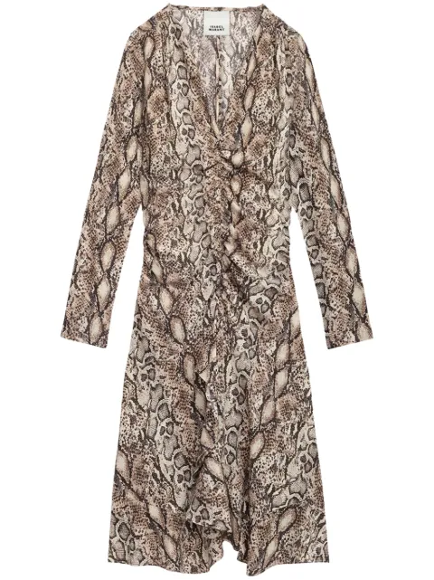 ISABEL MARANT Octavia mini dress Neutrals RO0748FAC1J05I