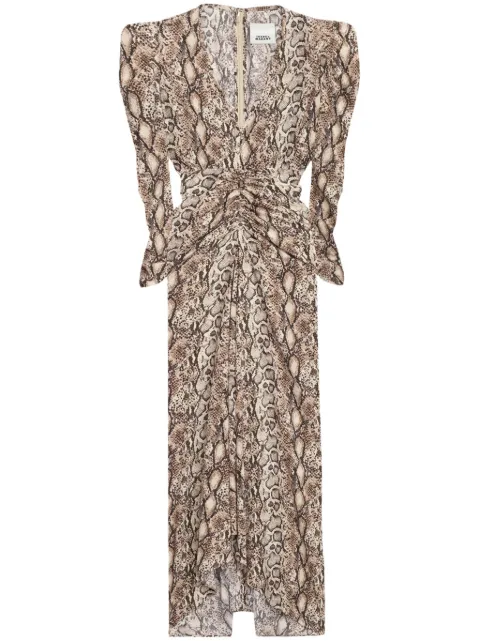 ISABEL MARANT Albini midi dress Neutrals RO0011FAC1J05I