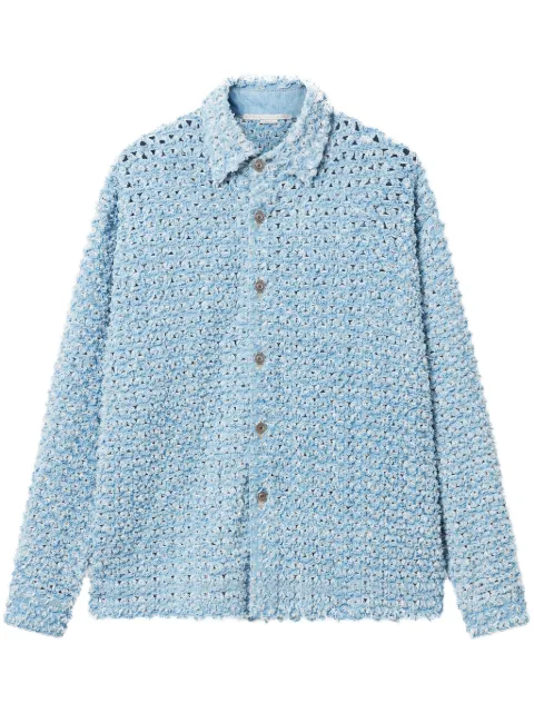 Stella McCartney bouclé denim shirt Blue 6D03463SQH06