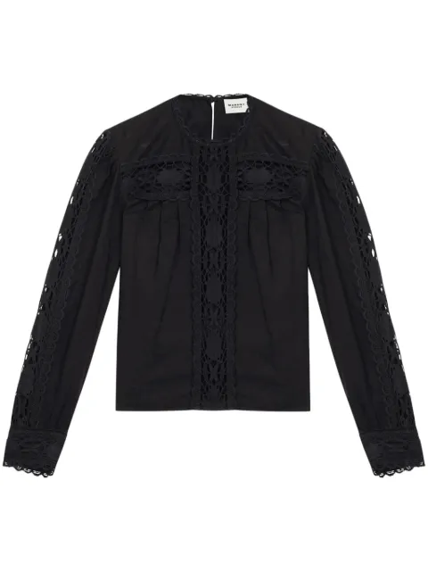 MARANT ÉTOILE Valmira top Black HT0581FAC1J14E