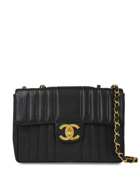 CHANEL Pre-Owned 1992 Mademoiselle Classic Flap shoulder bag Black 2828696