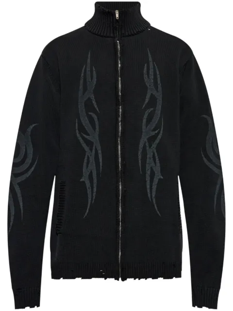 Balenciaga Y2k Zip-up cardigan Black 808489T3336