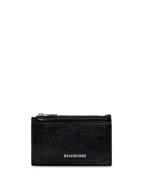 Balenciaga grained card case Black 8018302AA9Z