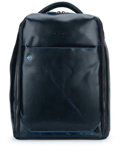 PIQUADRO leather backpack Blue CA6591B2