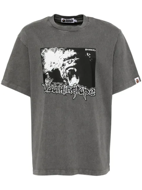 A BATHING APE® graphic print t-shirt Grey 001CSK301314M