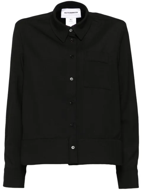 Melitta Baumeister foam bottom shirt Black MB13AW24