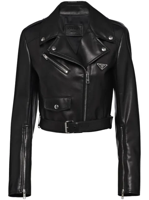 Prada nappa leather biker jacket Black 58982ASOOO08P