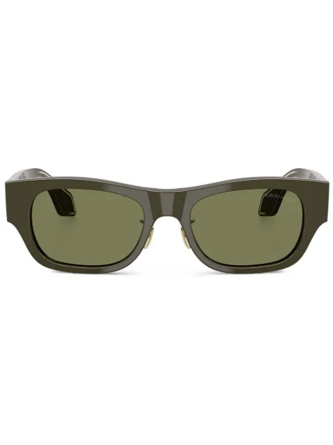 Giorgio Armani rectangle-frame sunglasses Green AR822461582A