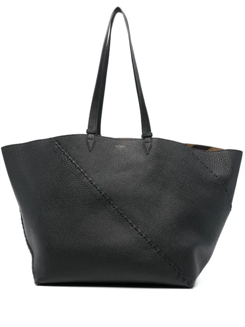 FENDI large Selleria Diagonal tote bag Black 7VA655AU4E