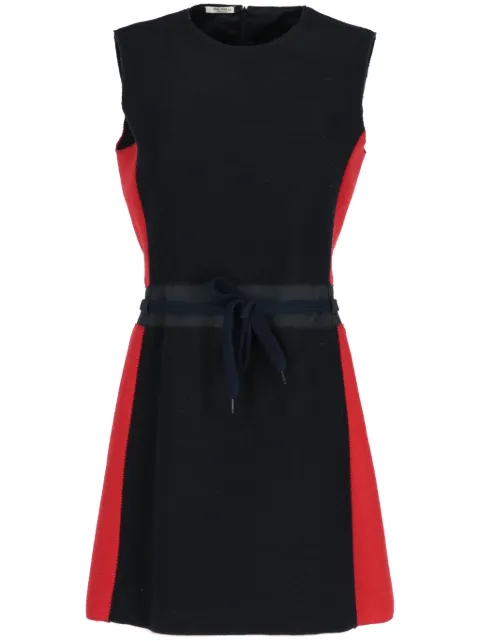 Miu Miu Pre-Owned 2000s tied-waist dress Blue MIU450BS