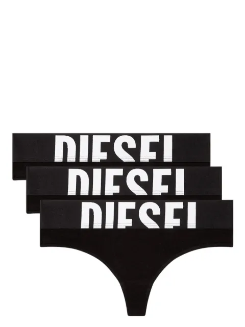 Diesel Stars thong (set of three) Black 00SE0K0HMAU