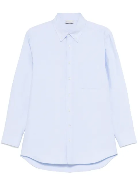 Moncler logo-patch shirt Blue L10932F0002354A0J