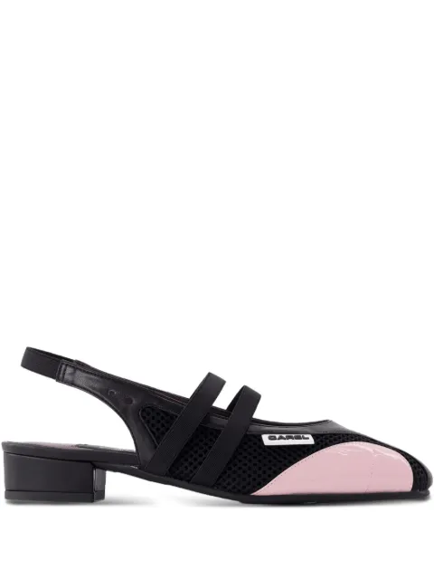 Carel Paris x Maitrepierre slingback mesh pumps Black 33252471