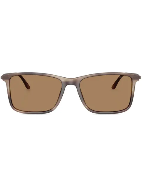 Giorgio Armani rectangle-frame sunglasses Brown AR82186167M4