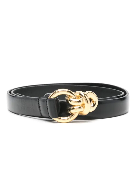 SANDRO slim leather belt Black SFACE00434