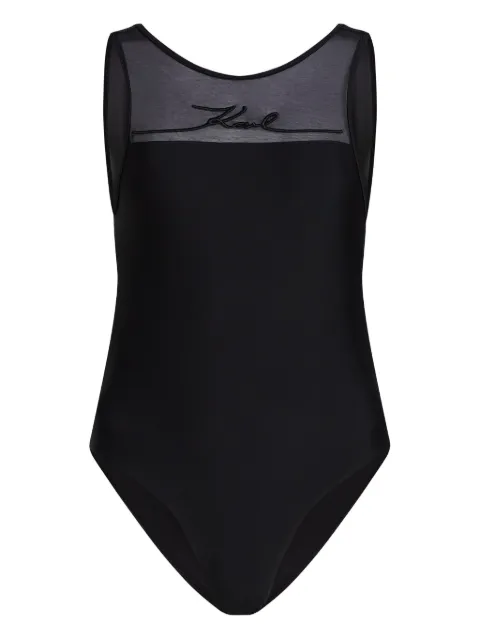 Karl Lagerfeld Signature Rio swimsuit Black A1W46036999