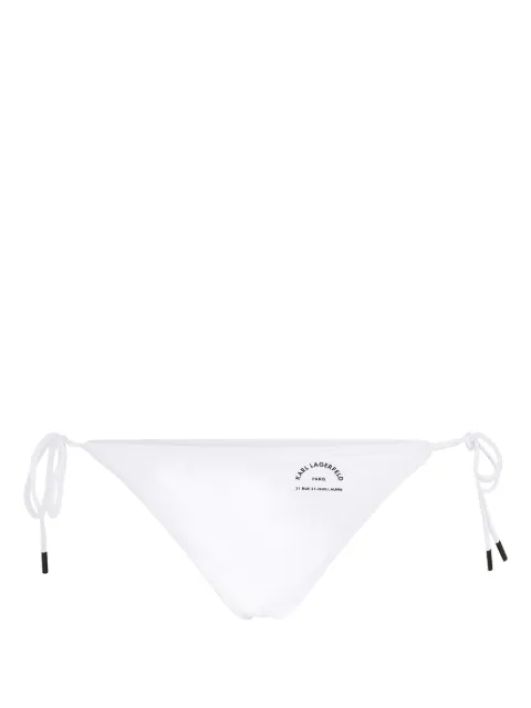 Karl Lagerfeld Rue St-Guillaume bikini bottoms White A1W46099100