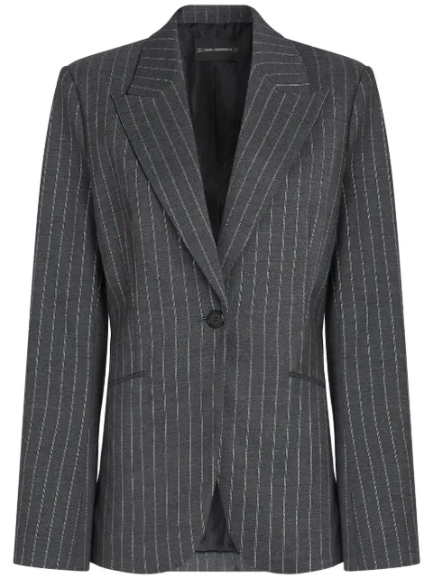Karl Lagerfeld pinstripe blazer Grey A1W14025251