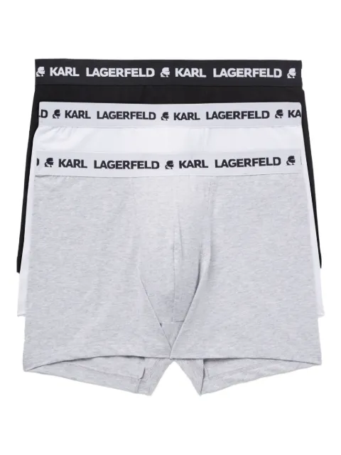 Karl Lagerfeld logo-waistband boxers (set of three) Grey A1M47151900