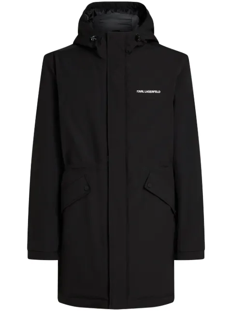 Karl Lagerfeld Ultra Lightweight hooded parka Black A1M15037999