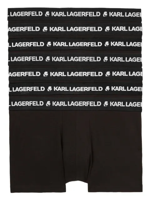Karl Lagerfeld logo-waistband boxers (set of seven) Black A1M47010999
