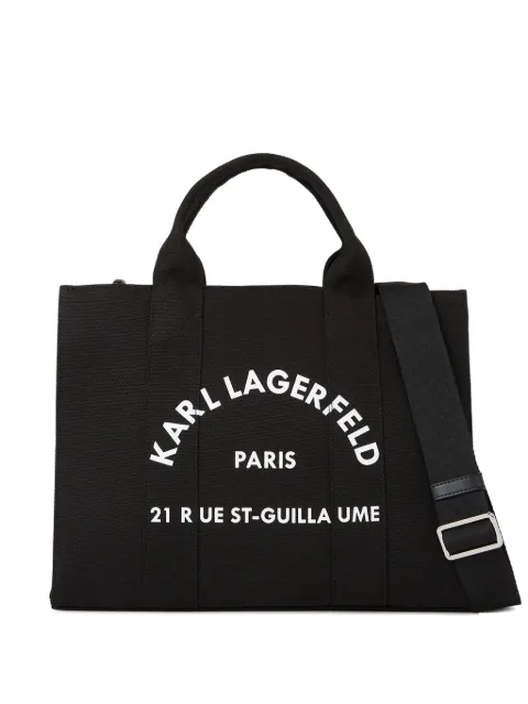 Karl Lagerfeld medium Rue St-Guillaume square tote bag Black A1W50010999