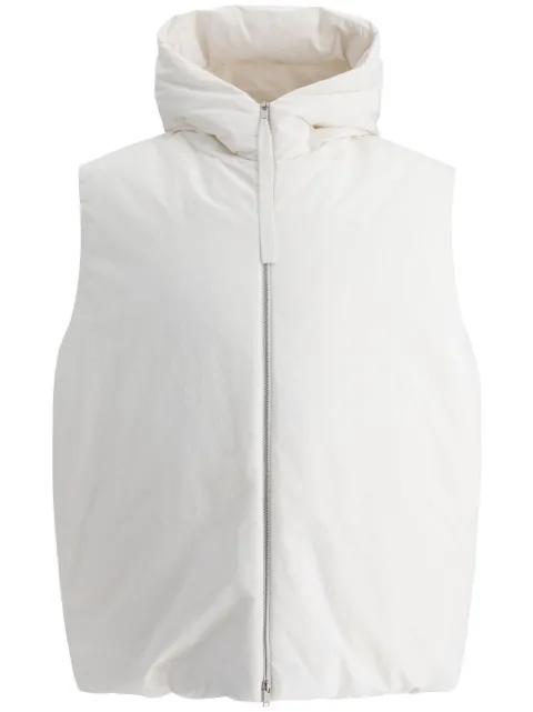 Jil Sander zipped gilet White J47AF0011J70008