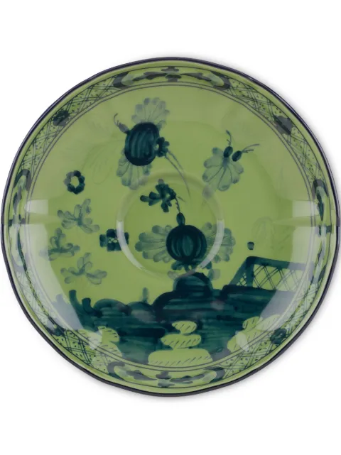 GINORI 1735 Oriente Italiano coffee saucer (13,5cm) Green 003RG00FPT301010135G00123600