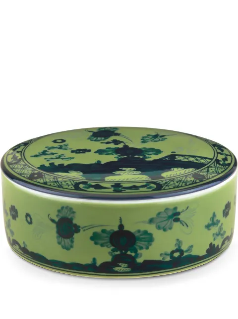 GINORI 1735 Oriente Italiano-motif trinket box (13.2cm) Green 017RG02FX508001G001