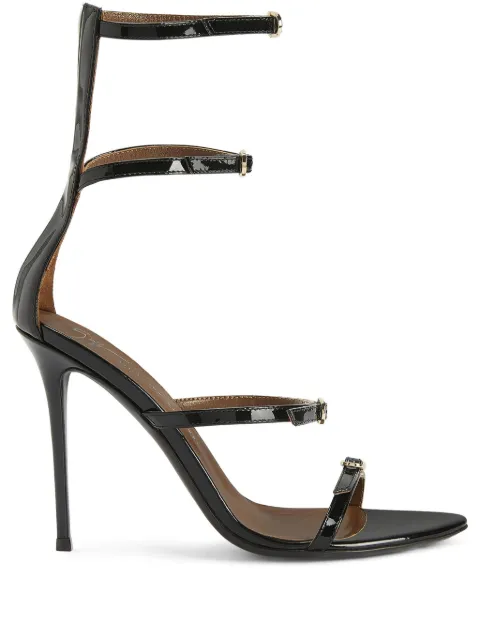 Giuseppe Zanotti 105mm Giselle Buckles sandals Black E500027001