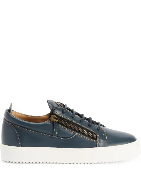 Giuseppe Zanotti Frankie double-zip low-top sneakers Blue RM50010001