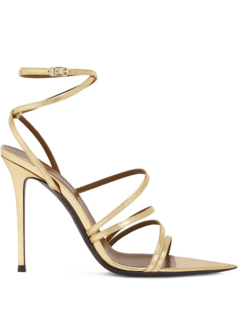 Giuseppe Zanotti 105mm Intriigo Claire sandals Gold E500037002